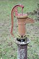 Old hand water pump