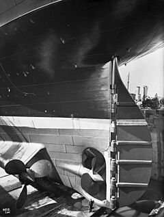 Olympic stern and rudder