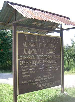 PARQUE NACIONAL JEANNETTE KAWAS SIGN