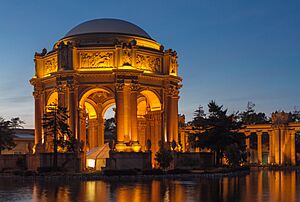 Palace of Fine Arts during Schon – Holt Salahi wedding