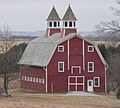 Peter Peterson farmstead barn from NW 1