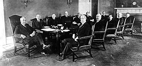 President Warren G. Harding's First Cabinet 1921