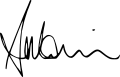 Prime Minister Scott Morrison signature from public campaign
