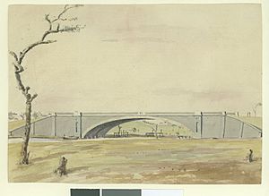 Princes Bridge, Melbourne, 1851 by Joseph Brady