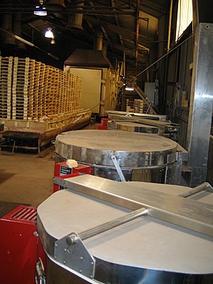 Production facility for making ceramic tile in Long Beach, CA