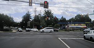 Center of Richboro at Almshouse Road (PA 332) and Second Street Pike (PA 232)