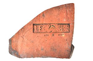 Roman tegula with Legio IX Hispana stamp YORYM 2014 141