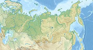 Map showing the location of Central Siberian Plateau