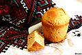 Russian paska bread Kulich without frosting and crumbles Русская пасха Кулич пасхальный хлеб без глазури