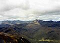 Sgurr nan Ceathreamhnan from Mam Sodhail