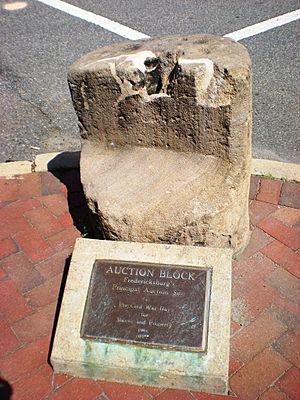 Slave Auction Block, Fredericksburg, Virginia - Stierch
