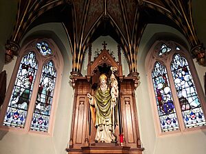 St John the Evangelist Cathedral St Patrick statue, Portsmouth