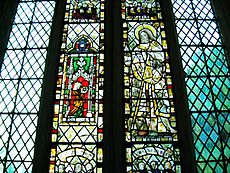Stained glass, St. Mary, Deerhurst