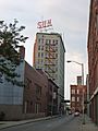 The Lowell Sun building; Lowell, MA; south and east sides; 2011-08-20