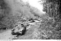 Three japanese Type 95 Ha-Go light tanks destroyed