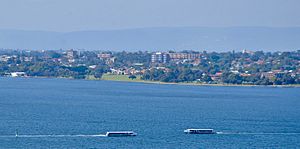 Two ferries on Perth Water