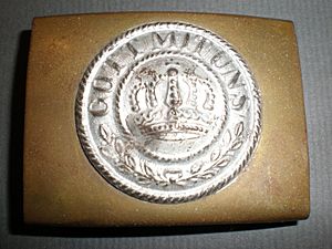 WW I Prussian enlisted man's belt buckle front