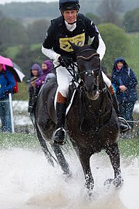 William Fox Pitt and Before Time at the Ice Pond at Chatsworth 2013