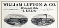 William Lupton & Co advertising leaflet, 1921 (cropped)