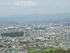 Overview of downtown Yonezawa