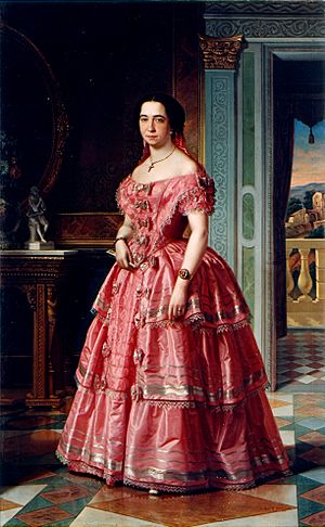 Ángel María Cortellini - Retrato de una dama