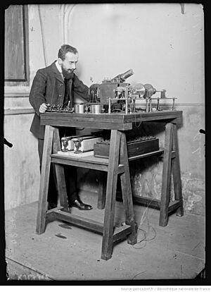 Édouard Belin et son appareil téléphotographique