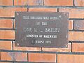 1975 opening plaque Hamilton Railway Station, Waikato