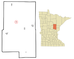 Location of the city of Palisadewithin Aitkin County, Minnesota