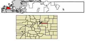 Location of the City of Cherry Hills Village in Arapahoe County, Colorado.