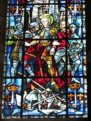 Baie 22 - détail 1 - chapelle Sainte-Jeanne-d'Arc, cathédrale de Rouen
