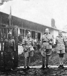 Belgian officers in Saio