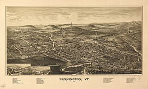 Bennington, VT (L. R. Burleigh print, 1887)