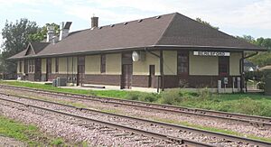 Beresford, SD depot from N 1