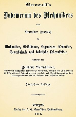 Bernoullis Vademecum des Mechanikers