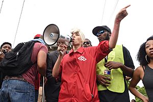 Blair Imani at Baton Rouge Rally