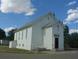 A church in Briggsdale.