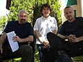 Bryan Cranston, Donna Nelson and Aaron Paul