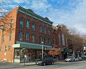 Buildings on South Main Street, downtown Bennington, VT
