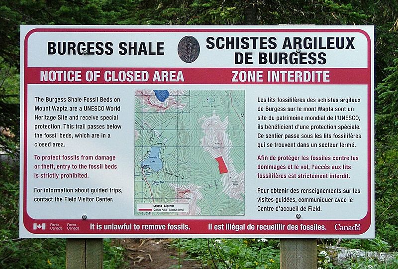 Burgess Shale notice