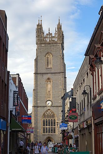 Cardiff, Church Street, St. John the Baptist.jpg