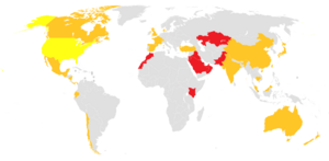 Carl's Jr. and Hardee's world map