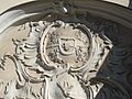 Cartouche of the Church of the Holy Spirit in Vilnius with the Polish Eagle and Lithuanian Vytis (Waikymas)