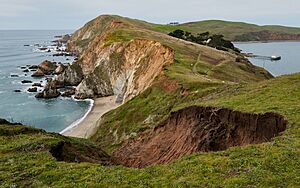 Coastline as seen from Chimney Rock, Point Reyes National Seashore