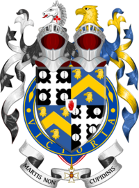 Coat of arms of Sir Henry Aubrey-Fletcher, KCVO, 8th baronet.svg