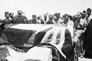 Coffin of King Abdullah I in Jordan, 29 July 1951