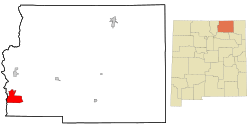 Location of Angel Fire, New Mexico
