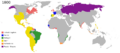 Colonial empires in 1800