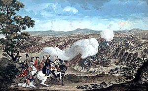 Colored Print Battle of Minden 1785