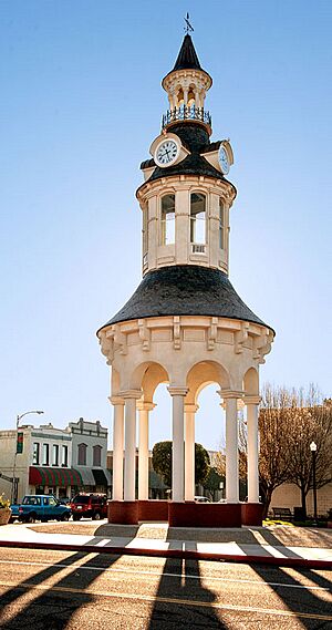Cone and Kimball Clock Tower in Red Bluff California February 2011