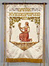 Dabsk Kvindesamfund banner 1887